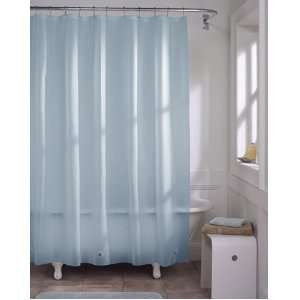 Light Blue Vinyl Shower Curtain Liner   Hotel Grade:  Home 