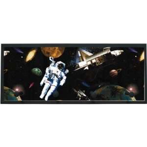  Astronauts in Space Wall Plaque with Wooden Pegs