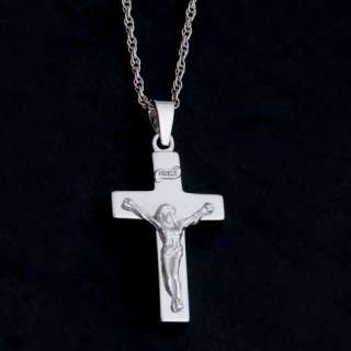 Sterling Silver Small Crucifix Cremation Jewelry   