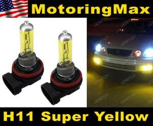   Golden Yellow 3000K H11 Halogen Xenon Fog Lights Driving Lamps Bulbs