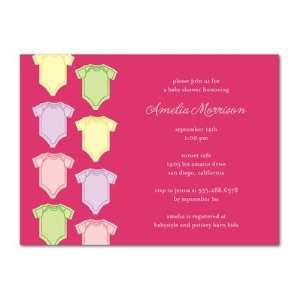  Baby Shower Invitations   Onesies Galore Begonia By Hello 