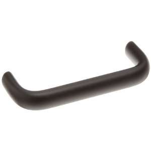  Handle with Threaded Holes, Oval Grip, Black Powder Coated Finish, 7 
