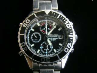   7G69 SPORTS 100 DIVERS CHRONOGRAPH WATCH WITH BRACELET & FULL BOX SET