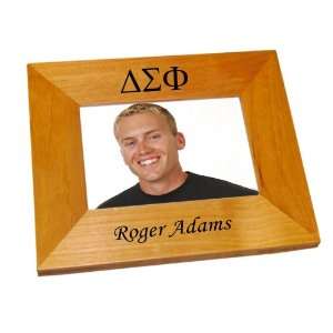  Delta Sigma Phi Wood Picture Frame: Home & Kitchen