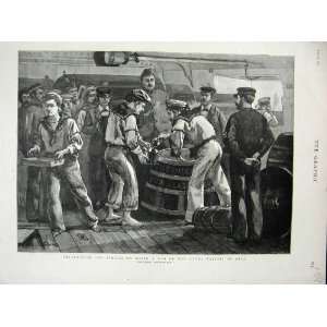   1887 Jubilee Celebrations Ship Man Of War Rations Grog