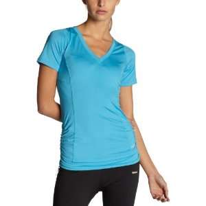  Reebok Womens On The Move Short Sleeve Top Sports 