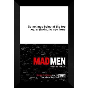 Mad Men (TV) 27x40 FRAMED TV Poster   Style C   2007 