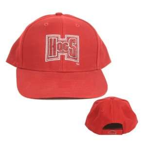 Arkansas Razorbacks Hogs Red Adjustable Baseball Hat:  