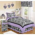 Purple Funky Zebra 4 piece Twin size Bedding Set