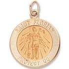  Saint Florian Medals   14k Gold Saint Florian Medal pendant or charm