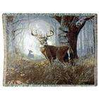 Simply Home Impending Challenge Deer Hunter Hunting Tapestry Throw 