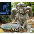   Josephs Studio Angel Bird Feeder / Bath Outdoor Garden Statues 15.75
