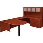 DMI Office Furniture Bullet Lateral File U Shaped Desk with Hutch by 