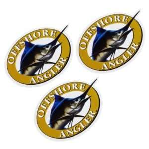  Offshore Angler Logo Decal   3 Pack