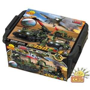  COBI Small Army Outpost includes Tank, Jeep, Fighter Plane 
