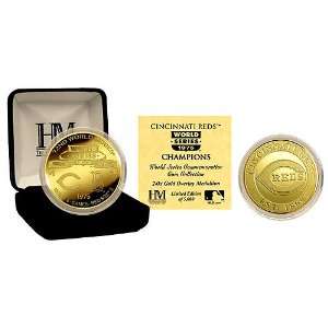 Cincinnati Reds 1975 World Series Champs Gold Coin By Highland Mint 