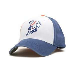  New York Mets Retro Logo Pastime Cap   White/Royal/Orange 