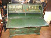 Antique American Slant Front Desk Chinoisserie Painted Circa 1800 