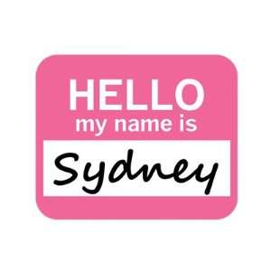  Sydney Hello My Name Is Mousepad Mouse Pad