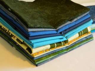   yds Lot Batik Tie Dye Solid Fat Quarters & Yardage Fabric Quilt Cotton
