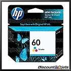 GENUINE HP 60 CC643WN HP60 Color Printer Ink Cartridge F4280 D1660 