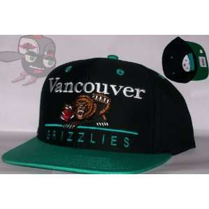  Vancouver Grizzlies Two Tone Black/Teal Snapback Hat Cap 