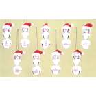   jingle bellsornaments come ready to hang on a red ribbon and can
