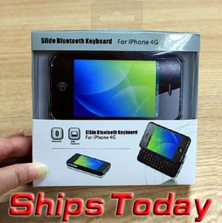   Sliding Keyboard + Rubberized hard shell case for iphone 4 4S  