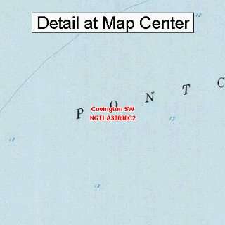  USGS Topographic Quadrangle Map   Covington SW, Louisiana 