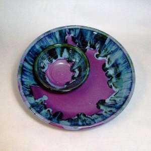  Purple Frost Chip and Dip by Moonfire Pottery Kitchen 