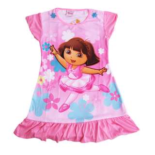 Kids DORA Nightwear lassocks night dress girl nightgown bathing 
