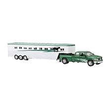 Fast Lane 1:32 Scale Die Cast Mighty Haulers   Green Truck with Horse 