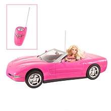   KidPicks Remote Control Corvette and Barbie Doll   Mattel   