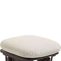 Dutailier XL Micro Ottoman in Cherry Finish with Ecru Fabric 