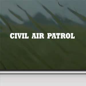  CIVIL AIR PATROL Banner USAF White Sticker Laptop Vinyl 