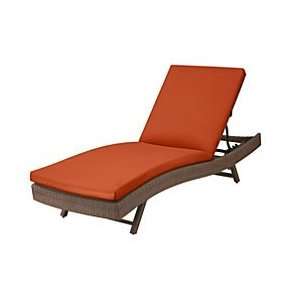  Sun Lounger Cushion 76x23 1/2x3   Spice Orange 