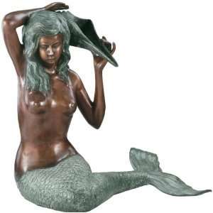   Home Garden Mermaid Fountain Statue Sculpture Figurine: Home & Kitchen