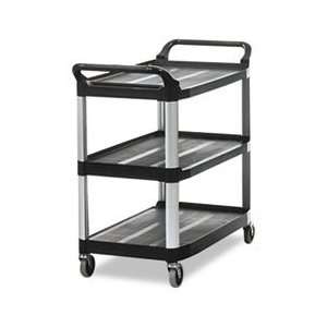   Cart, 3 Shelf, 40 5/8w x 20d x 37 13/16h, Black