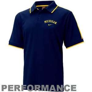   Navy Blue Classic Dri Fit Short Sleeve Polo: Sports & Outdoors