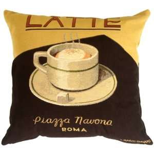  Pillow Decor   Marco Fabiano Collection Latte Coffee 