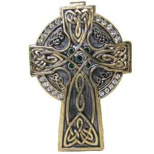   Cross Trinket Jewelry Box Bejeweled Vintage Style