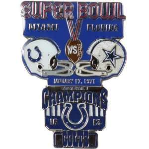  NFL Indianapolis Colts Super Bowl V Collectors Pin: Sports 
