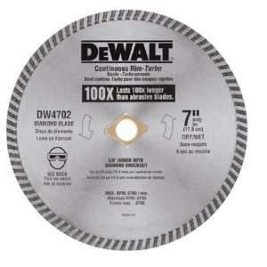 Dewalt Continuous Rim Diamond Blades   DW4702 SEPTLS115DW4702