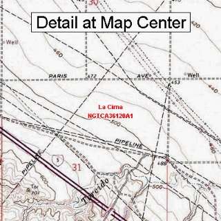  USGS Topographic Quadrangle Map   La Cima, California 
