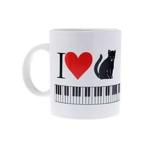  I Love Cats Music Mug 