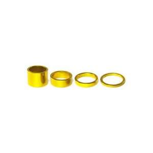 Chris King Headset Spacer Kit 1 Inch Gold Compatible with all headset 