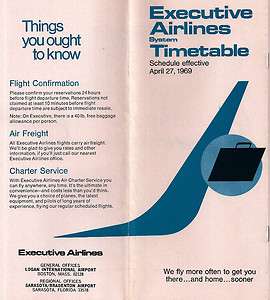   AIRLINES SYSTEM TIMETABLE APRIL 27,1969  FLORIDA SKY PASS CARGO  