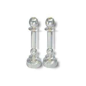  Sterling Silver Shabbat Candlesticks with Three Tiered 