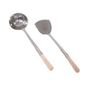    Hammered 6 Oz. Stainless Steel Wok Ladle   16.5 Kitchen & Dining