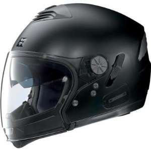  Nolan N43 Trilogy N COM Helmet , Color: Flat Black, Style 